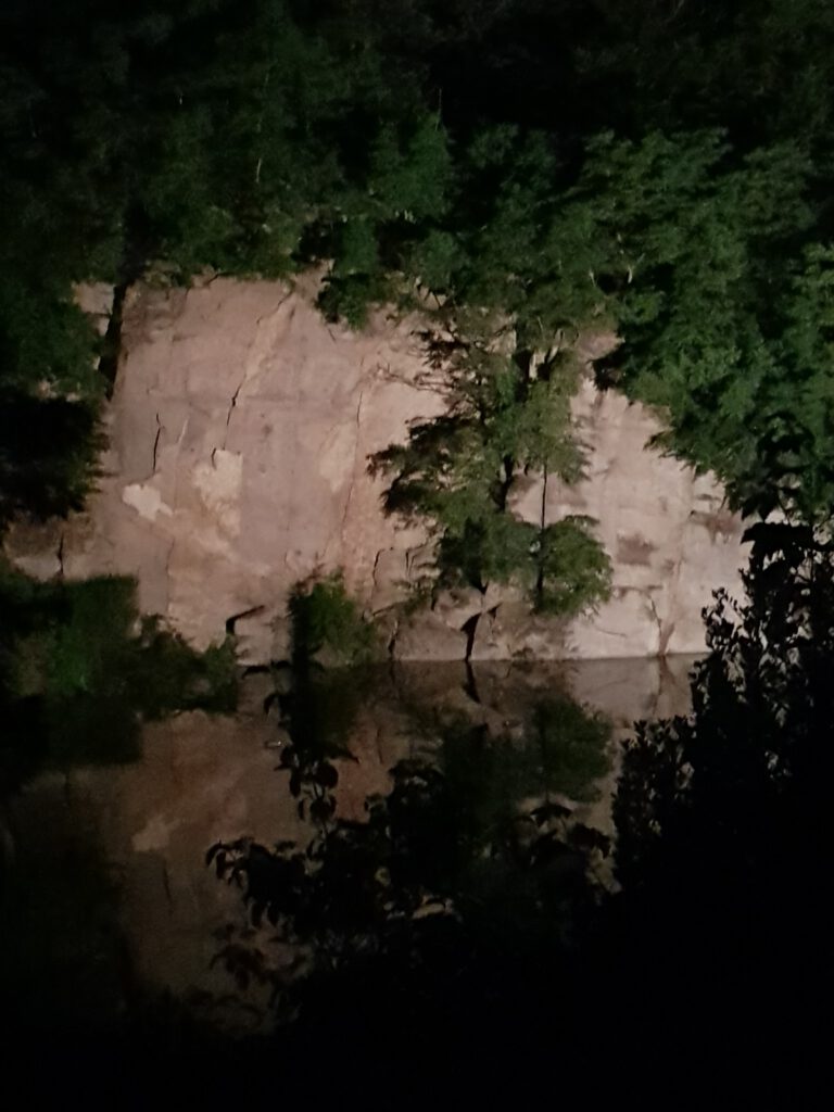 Unser See angestrahlt